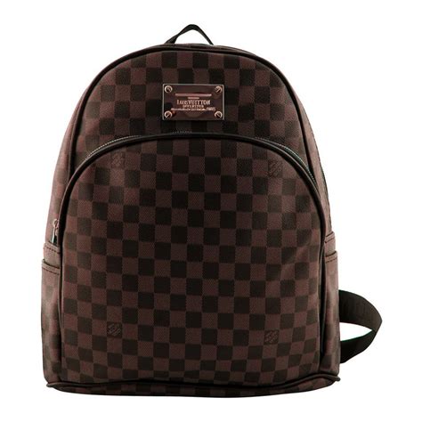 louis vuitton red black backpack|louis vuitton black checkered backpack.